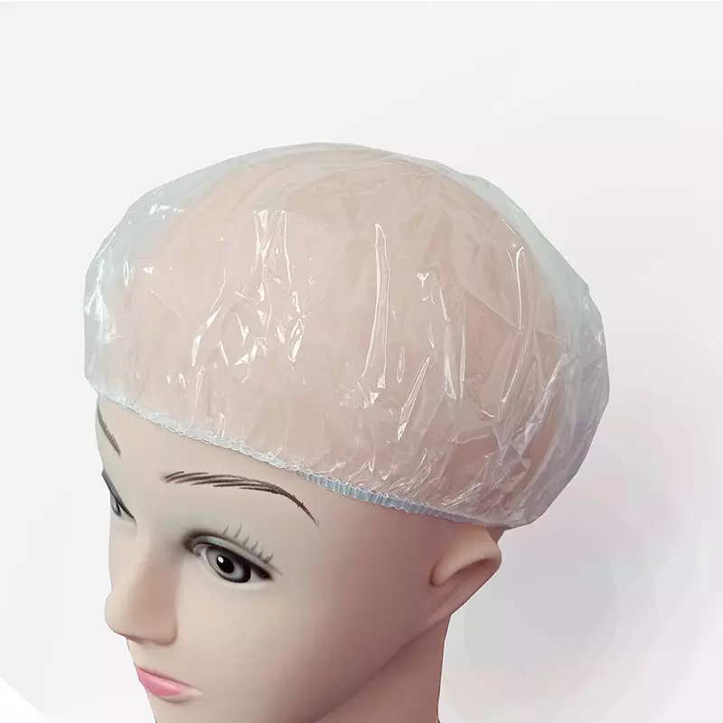 Оптовая продажа, водонепроницаемая Одноразовая крышка для душа в салоне, прозрачная крышка для волос из полипропилена на заказ