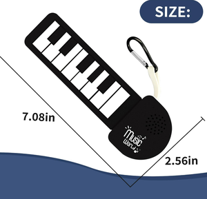 Mini <span class=keywords><strong>Piano</strong></span> de Silicona, Instrumento Musical Educativo, Llavero Realmente Reproducible, Juguete Sensorial de Encendido/Apagado, <span class=keywords><strong>Piano</strong></span> de <span class=keywords><strong>Jazz</strong></span> Promocional - Product Image 6