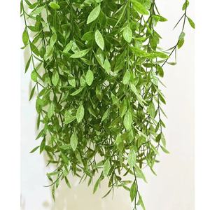 Flores artificiales, <span class=keywords><strong>sauce</strong></span> <span class=keywords><strong>llorón</strong></span>, plantas de plástico, hojas verdes, vid colgante, guirnalda de hiedra sintética para decoración de jardín y hogar - Product Image 4