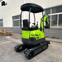 Mini-excavatrice ME-17 avec moteur diesel Laidong 385, commande par commande manuelle