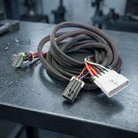 Kabel Harness Motor Starter Kustom Tembaga PVC 12V, Kabel Mesin Mobil UL untuk Mobil Truk Motor Bus, Pabrik OEM ODM