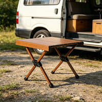 Table de camping pliante portable en aluminium pour l'extérieur, légère, idéale pour pique-nique, barbecue, plage, fête
