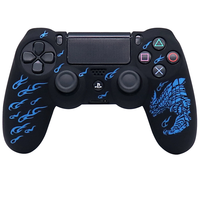 Casing cangkang silikon lunak untuk Sony PlayStation 4 casing untuk konsol P4 Dualshok 4 pengendali Gamepad Joystick casing penutup perumahan