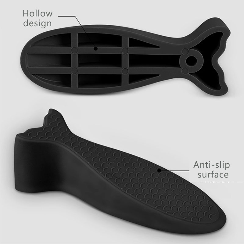 Сверхмощная Прочная резиновая скользящая детская дверная ограничитель, черная клиновидная силиконовая резиновая дверная пробка для раздвижной двери