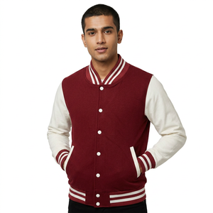 Personalized ODM Service Custom Embroidery Canvas Varsity Letterman <b>Jackets</b> <b>Men</b> Vintage Blank <b>Long</b> Sleeve Eco-Friendly - Product Image 1