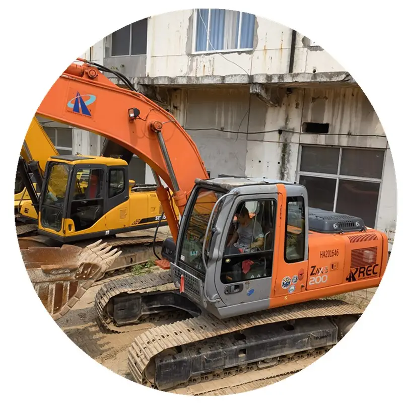 상하이에서 좋은 조건의 중고 굴착기 hitachi zx200 zx200-3 zx200-6 중고 굴착기 hitachi zx200