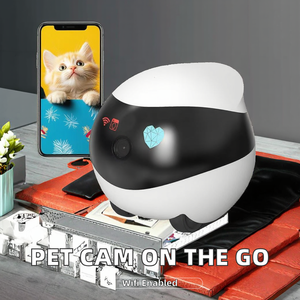 Monitor para Mascotas, Nuevas Tendencias, 4MP, Moderno, con Movimiento Automático, Monitor para Niños y Perros, Cámara Móvil, Conexión WiFi, Bola de Plástico, Diseño Sólido - Product Image 2
