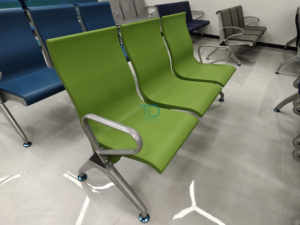 Sillas de Espera Públicas Foshan de 1, 2, 3, 4 y 5 Plazas, de Acero, Hierro, Cuero PU, para Hospital, Clínica, Aeropuerto, Oficina, Vestíbulo de Ferrocarril, Banco - Product Image 3