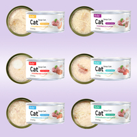 Nourriture humide pour chat en conserve 85G, soupe de viande, poulet, canard, thon, crabe, petits poissons, sans céréales, riche en protéines, FurZo