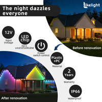 Luz LED Pixel Puck RGBW de 30 mm para Exteriores, Permanente, con Certificación CE, FCC y RoHS, UCS2904, para Decoración Navideña, Aleros y Cornisas de Casas