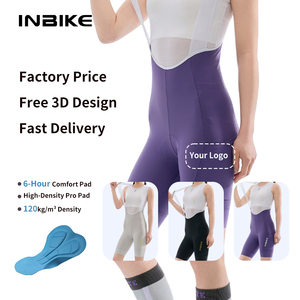 Pantalones Cortos de <span class=keywords><strong>Ciclismo</strong></span> para <span class=keywords><strong>Mujer</strong></span> INBIKE Personalizados, Diseño sin Costuras Acolchado, Ajuste Profesional, con Logotipo OEM - Product Image 1