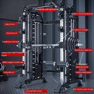 Estación multifunción Equipo deportivo Gimnasio comercial Máquina de fitness-Power Rack <span class=keywords><strong>Smith</strong></span> Machine con entrenador funcional - Product Image 5