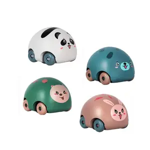 מצחיק פלסטיק קריקטורה שעון כוס מתגלגל דגמי מכוניות צעצועים לילדים צבע מיני צעצוע תינוק רכב לספוג חיה מצוירת