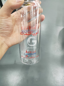 Prix d'usine, canettes transparentes en PET de 500 ml avec personnalisation du logo, les canettes en PET de 500 ml les plus vendues - Product Image 5