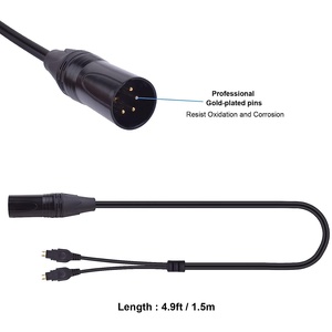 Câble HiFi avec 4 broches XLR équilibré mâle pour Sennheiser <span class=keywords><strong>Hd600</strong></span> Hd650 Hd660s Hd580 XLR casque remplacement Audio câble de mise à niveau - Product Image 4