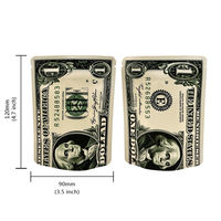 Nouveau Design en Stock 3.5g 1g Die Cut Holographique Ziplock Preuve Argent Mylar Sac pour Noix et Bonbons