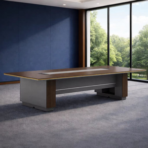 Table de conférence de luxe pour grande salle de formation, chaise de bureau moderne, mobilier de bureau, table de négociation, table de réunion - Product Image 4
