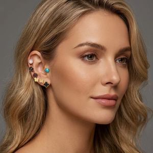<span class=keywords><strong>Orecchini</strong></span> <span class=keywords><strong>a</strong></span> Perno Personalizzabili Jxx Placcati in Oro 18K <span class=keywords><strong>a</strong></span> <span class=keywords><strong>Forma</strong></span> <span class=keywords><strong>di</strong></span> <span class=keywords><strong>Rosa</strong></span> con Chiusura <span class=keywords><strong>a</strong></span> Vite in Acciaio Inossidabile Trendy per Bambini - Product Image 3