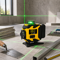 Niveau laser compact auto-nivelant portable à 360 degrés, idéal pour la rénovation résidentielle et commerciale