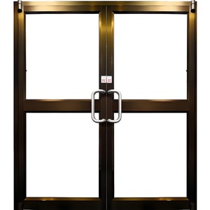 Outus, diseño moderno, puerta abatible doble de aluminio, puertas de entrada de patio comercial para tiendas minoristas y <span class=keywords><strong>restaurantes</strong></span> - Product Image 4