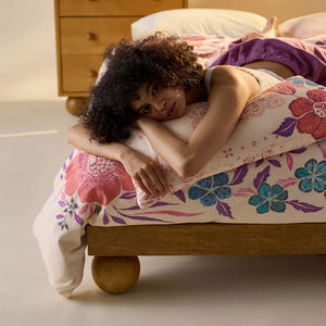 Design moderne Chambre à coucher Appartement Loft Chez l'habitant Lit double à cadre Hôtel King Size Panneau Latt Chêne Reine Plinthe Base Lits sans tête - Product Image 5