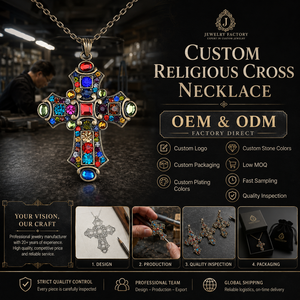 <span class=keywords><strong>Collana</strong></span> con Ciondolo a <span class=keywords><strong>Doppio</strong></span> <span class=keywords><strong>Cuore</strong></span> con Cristalli Scintillanti e Croce, Regalo per Donne, "Fede Speranza Amore" - Product Image 5
