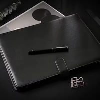 Portafolio de Cuero Personalizado con Carpeta de Archivos A4, Multifuncional, para Gerentes, con Logotipo Personalizado