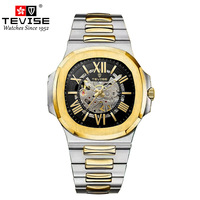 Montre mécanique automatique pour homme TEVISE T01, bracelet en acier de luxe, étanche, lumineuse, montre-bracelet de style classique pour les affaires, montre élégante