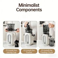 Extracteur de jus à froid silencieux 200W 600ML avec séparation jus et pulpe, directement de l'usine (OEM/ODM) pour les revendeurs d'appareils de cuisine