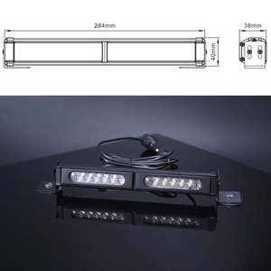 Avertissement de <span class=keywords><strong>trafic</strong></span> IP67 ambre bleu <span class=keywords><strong>clignotant</strong></span> frein arrière tout-terrain calandre stroboscopique LED conseiller barre lumineuse avec boîtier lisse - Product Image 2