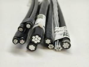 CAAI <span class=keywords><strong>Y</strong></span> 1x35 + N25 ABC ASTM B LV Línea Cubierta AL + AAAC XLPE Cable Servicio Drop 2 núcleos <span class=keywords><strong>Fase</strong></span> + <span class=keywords><strong>Neutro</strong></span> Sin Iluminación EESCABLE - Product Image 6