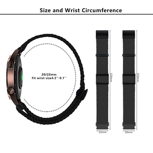 Correa Deportiva Elástica de Nailon con Cierre Magnético de 20mm 22mm para Hombre y <span class=keywords><strong>Mujer</strong></span>, Compatible con Relojes Samsung Galaxy, Huawei y Garmin - Product Image 5