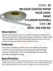 Logo Printed Release Coated <b>Paper</b> <b>Roll</b> Personalized Brand Identity Silicone Liner for Industrial and Commercial Packaging - Product Image 5