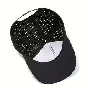 Casquette de baseball perforée à 5 panneaux découpée au laser, imperméable, style streetwear, pour le sport (Gorras Trucker Hat) - Vente en gros - Product Image 3