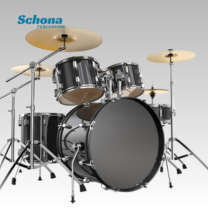 Batería <span class=keywords><strong>Profesional</strong></span> para Principiantes, 5 Tambores, <span class=keywords><strong>2</strong></span>/3/4 Platillos, Tambor de PVC de Álamo, Instrumento de Percusión para Práctica y Actuación - Product Image 6
