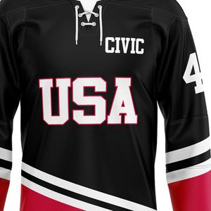 Tenue de hockey sur glace avec impression personnalisée, nouveau modèle, vente en gros, - Product Image 2