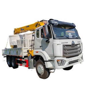 Howo 6x4 PS 12T Kran LKW LKW montiert Gerader Ausleger Kran Fracht LKW Kran nach Südamerika - Product Image 1
