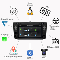 Reproductor de DVD para Auto con Linux, Android Auto y Carplay para Skoda Octavia Mk2 A5 2004-2013, Reproductor de Música Mp5, Navegador, Bluetooth, Estéreo, GPS