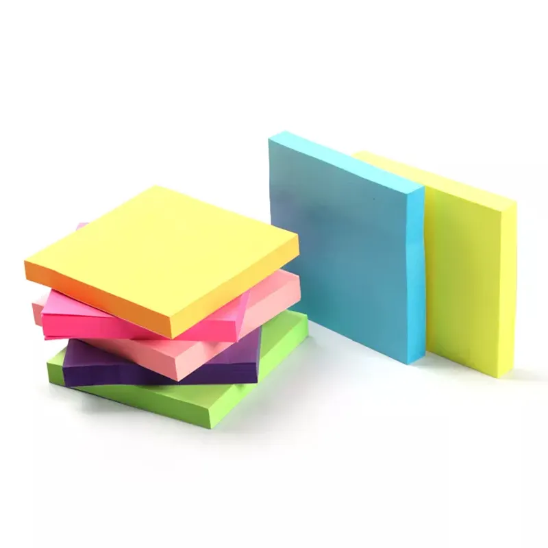 Văn phòng phẩm đồ dùng học tập 76*76mm Giấy Stickers Index Đăng Sticky It Note Pad tùy chỉnh Memo Pad Sticky notes