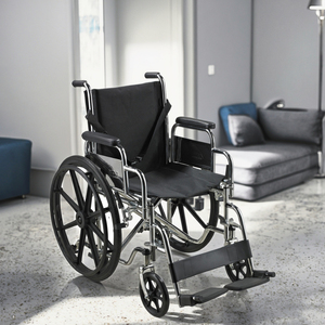 Fauteuil roulant AOLIKE CE ISO en acier bleu confortable et fonctionnel pour personnes handicapées, prix d'usine - Product Image 2