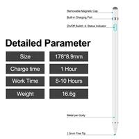 Sortie en gros d'usine 2024 métal alliage d'aluminium stylet magnétique interrupteur tactile universel stylet pour Ipad Android tablette