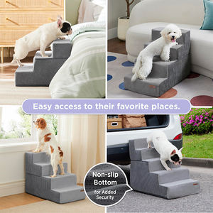 Hohe Dichte Schaumstoff 2 3 4 5 Stufe Haustier Schritte tragbar Haustier Hund Leiter Haustier Treppen für Sofa und Bett - Product Image 2