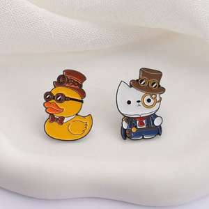 Broche de Aleación de Zinc EVER RISE con Diseño de Pato Steampunk de Dibujos Animados, con Engranajes Mecánicos Retro y Elementos de Animales, para Solapa, Joyería - Product Image 4