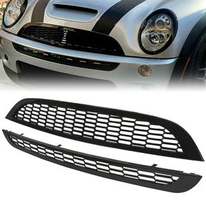 Rejilla Delantera de Panal para Mini Cooper R50 R52 R53, Superior e Inferior, Negro Brillante, 01-06, Repuesto - Product Image 2