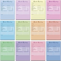 Catatan Tempel Ulasan Buku Kembali ke Sekolah, Notepad Ulasan Buku Tempel Sendiri, Pelacak Bacaan Berwarna untuk Pembaca, Hadiah untuk Pecinta Buku