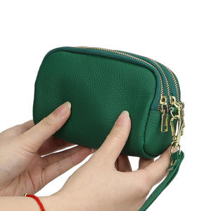 กระเป๋าใส่เหรียญหนังแท้ AndoBag, กระเป๋าใส่บัตรแบบพกพาหลายชั้นพร้อมซิปและสายคล้องข้อมือ, กระเป๋าคลัทช์ที่สมบูรณ์แบบสำหรับใช้ในชีวิตประจำวัน 1609 - Product Image 4