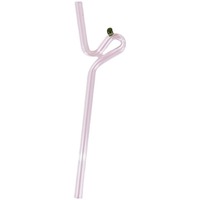 Pailles créatives en verre borosilicate réutilisables, courbées, en spirale, pour cocktails, jus, milkshakes, écologiques