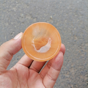 Nuovo prodotto cristalli curativi set di ciotole rotonde in selenite <span class=keywords><strong>arancione</strong></span> di grandi dimensioni per la decorazione domestica - Product Image 4