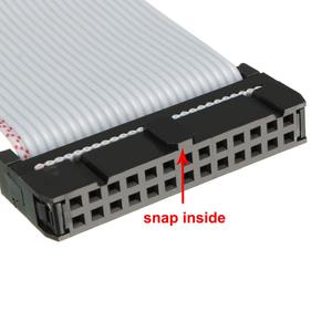 Cable plano gris Uxcell de 26 pines, 128 cm, paso de 2,54 mm, tipo B, conector FFC FPC - Product Image 5