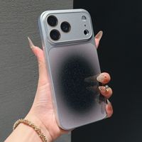 Coque de téléphone antichoc en PC rigide avec protection d'objectif en verre et fenêtre caméra à paillettes Halation pour iPhone 17 16 15 14 13 12 Pro Max